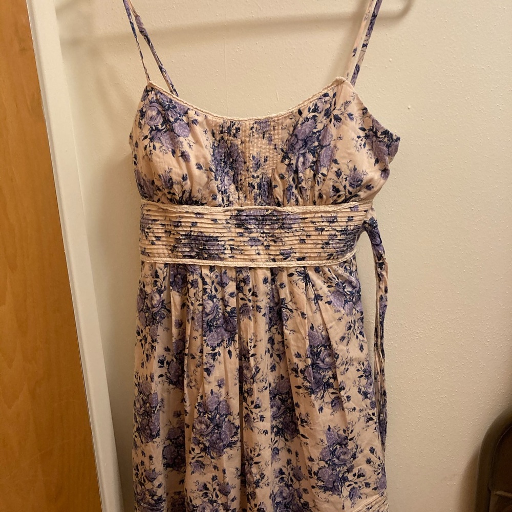 Cream and lavender Sundress